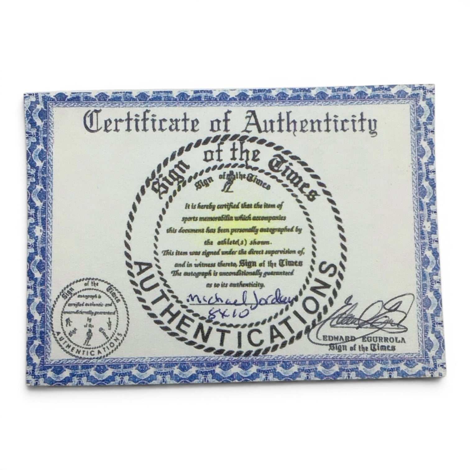 Michael Jordan Autograph Plaque - Signed 8x10 Photo w/ Certification