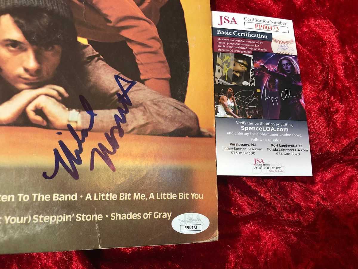 Michael Nesmith- The Monkees Greatest Hits Autographed with JSA Certification