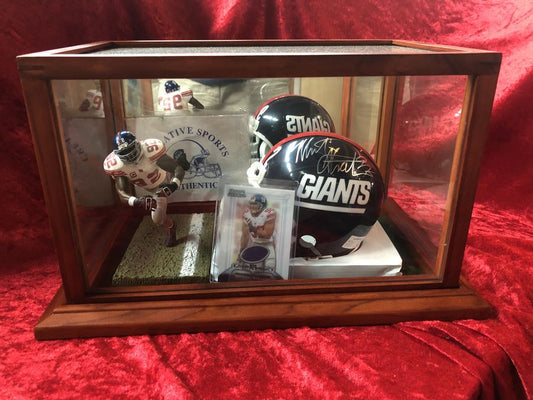Michael Strahan Giants Guaranteed Authentic Autographed Mini-helmet Shadowbox