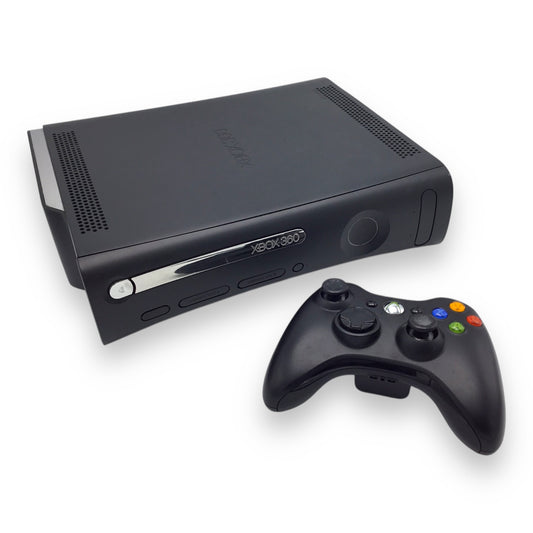 Microsoft Xbox 360 120GB Console Black w/ Controller & Cables – Tested