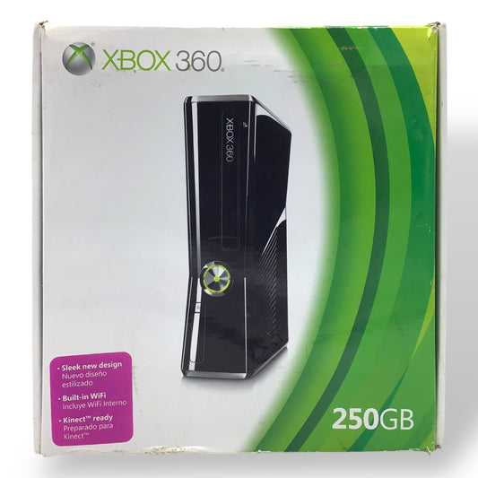 Microsoft Xbox 360 250GB Console Glossy Black with Wireless Controller