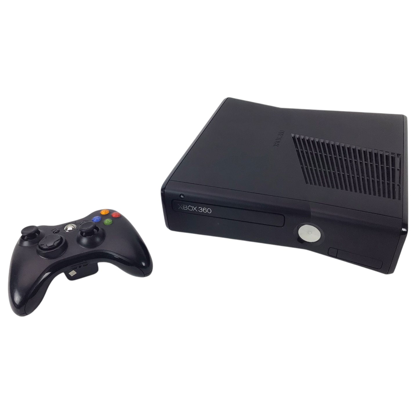 Microsoft Xbox 360 Slim Console - 4GB with Controller & Cables (Working)