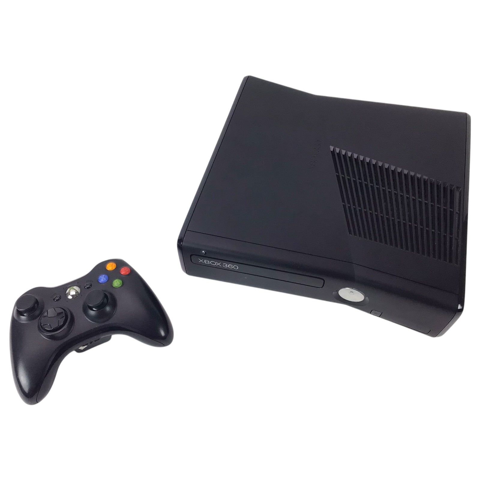 Microsoft Xbox 360 Slim Console - 4GB with Controller & Cables (Working)