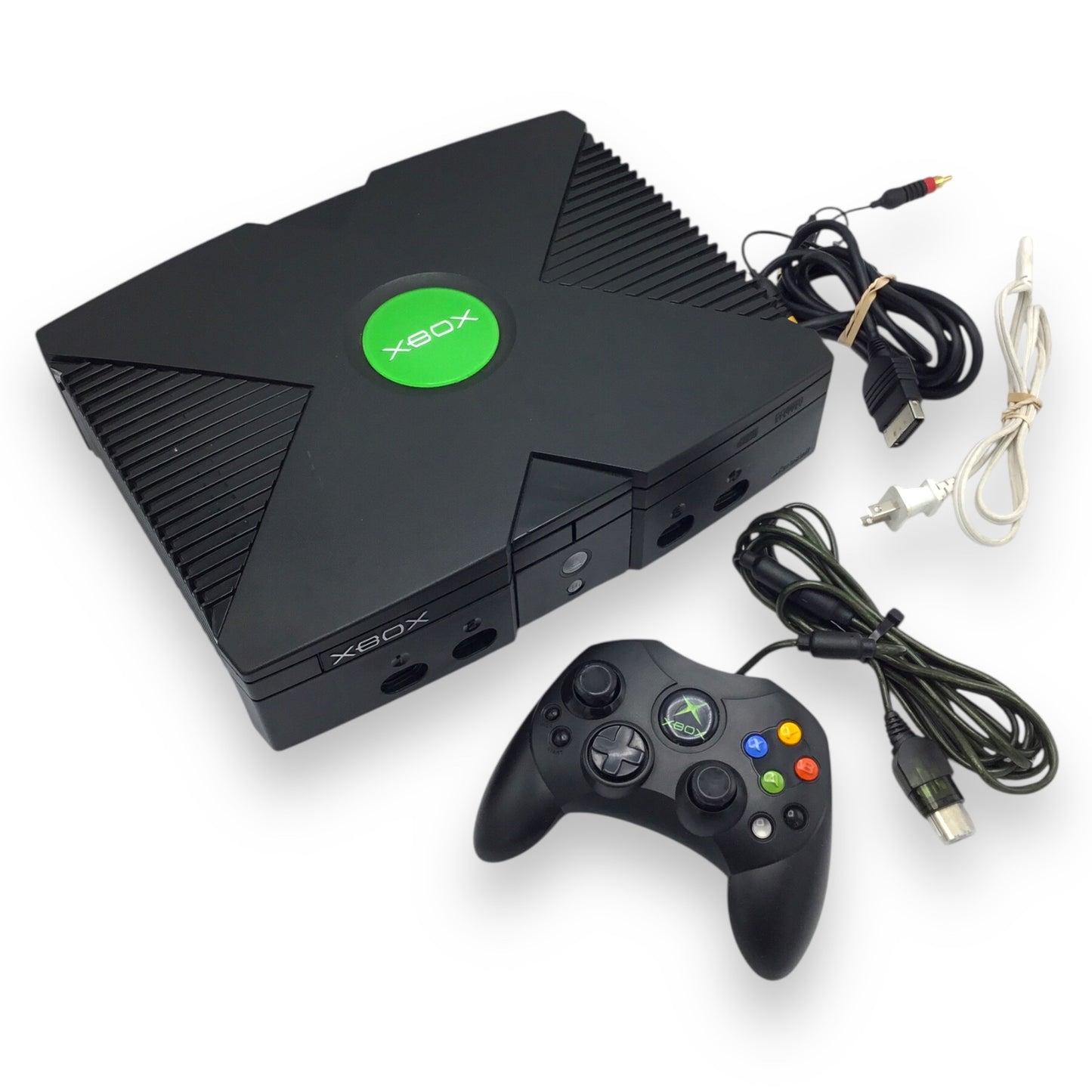 Microsoft Xbox Original Console w/ Cables & Controller – Tested Working