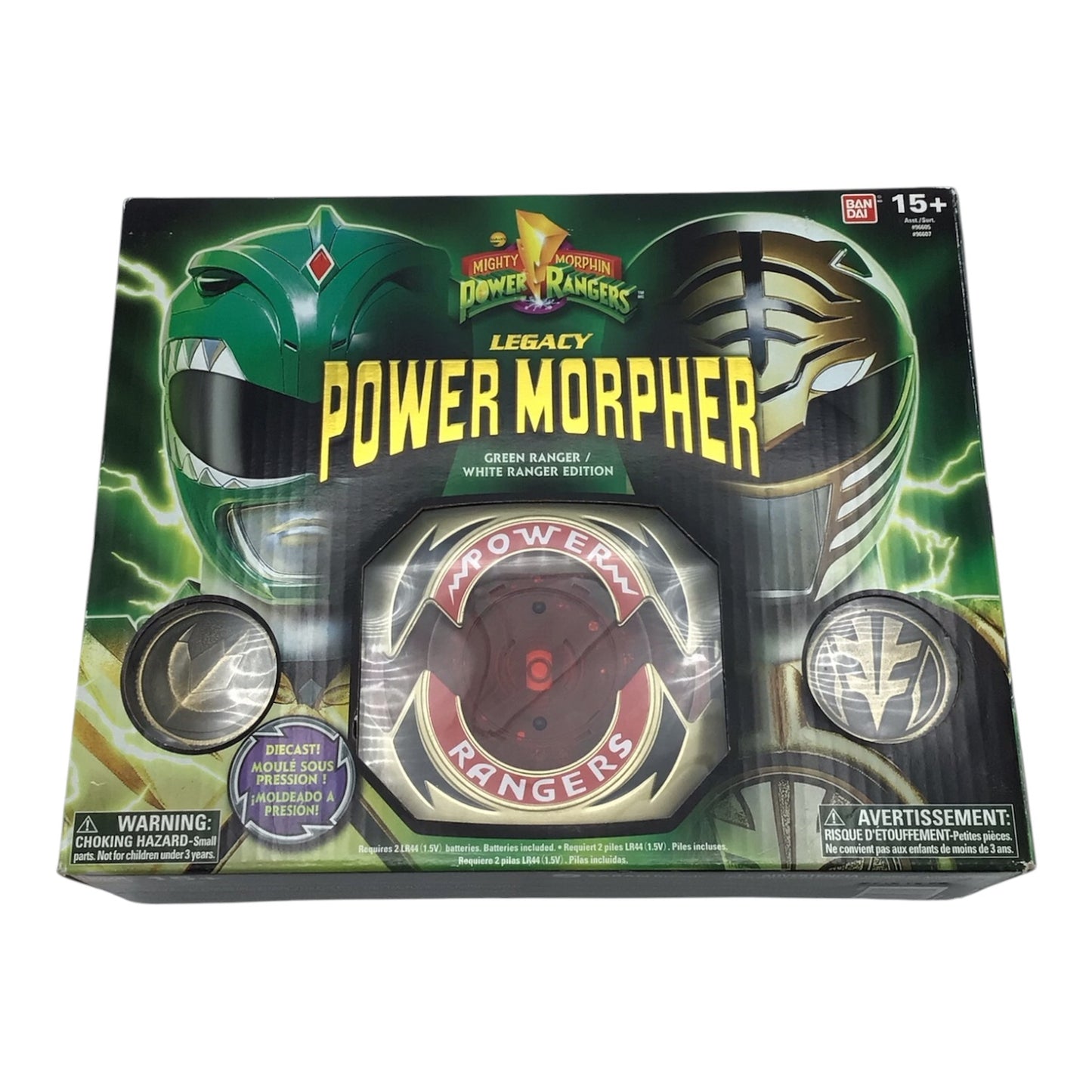 Mighty Morphin Power Rangers Legacy Power Morpher Green & White Ranger Edition