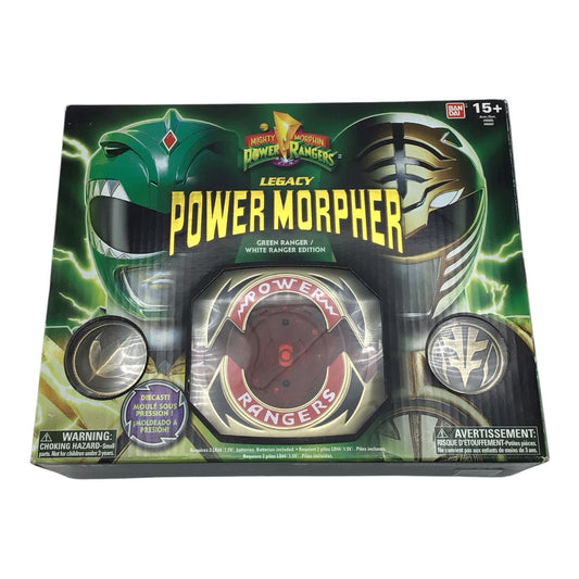 Mighty Morphin Power Rangers Legacy Power Morpher Green & White Ranger Edition