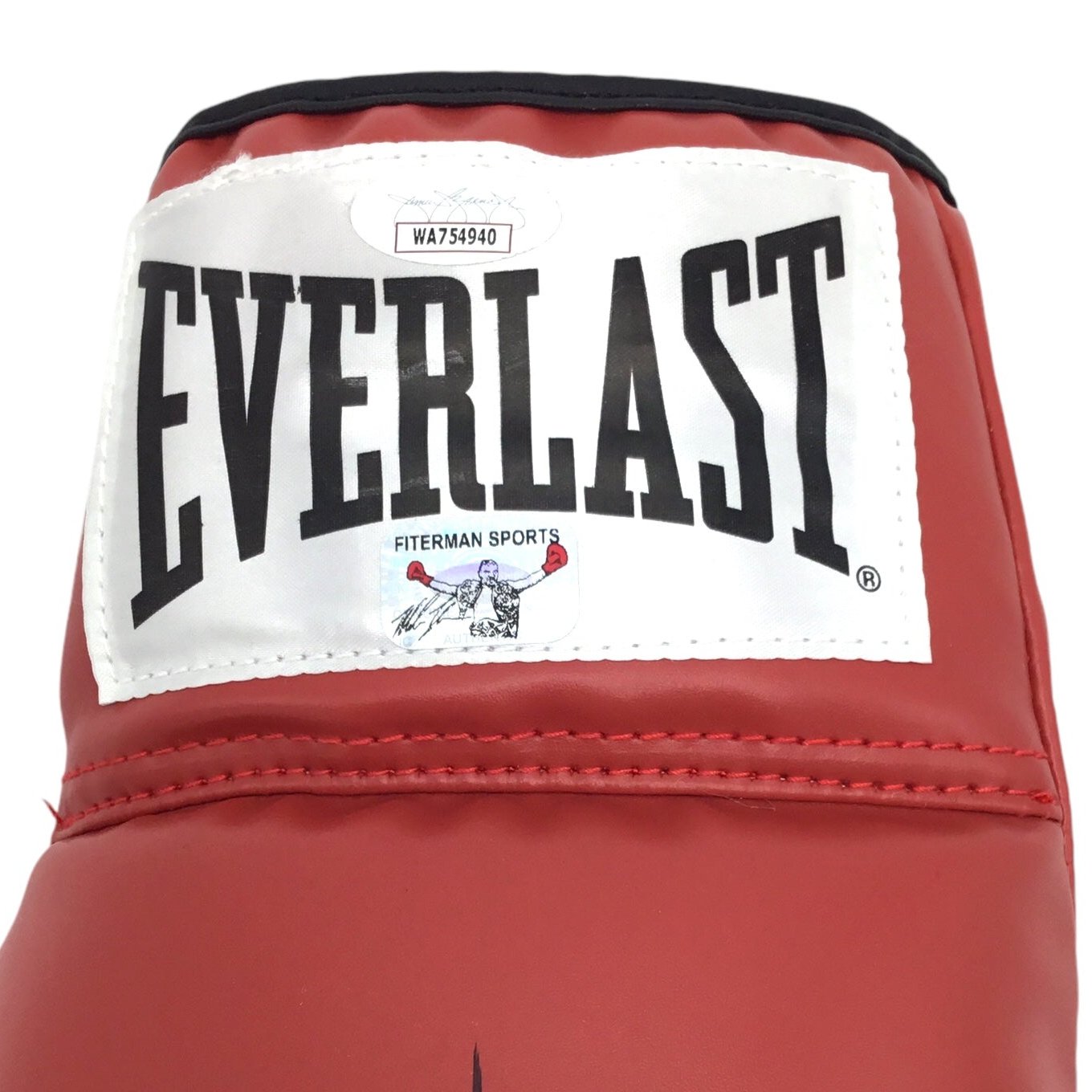 Mike Tyson Autographed Red Everlast Boxing Glove Certified Authentic JSA