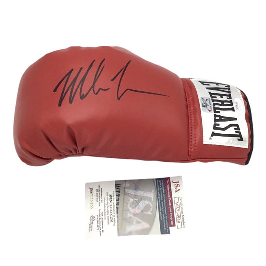 Mike Tyson Autographed Red Everlast Boxing Glove Certified Authentic JSA