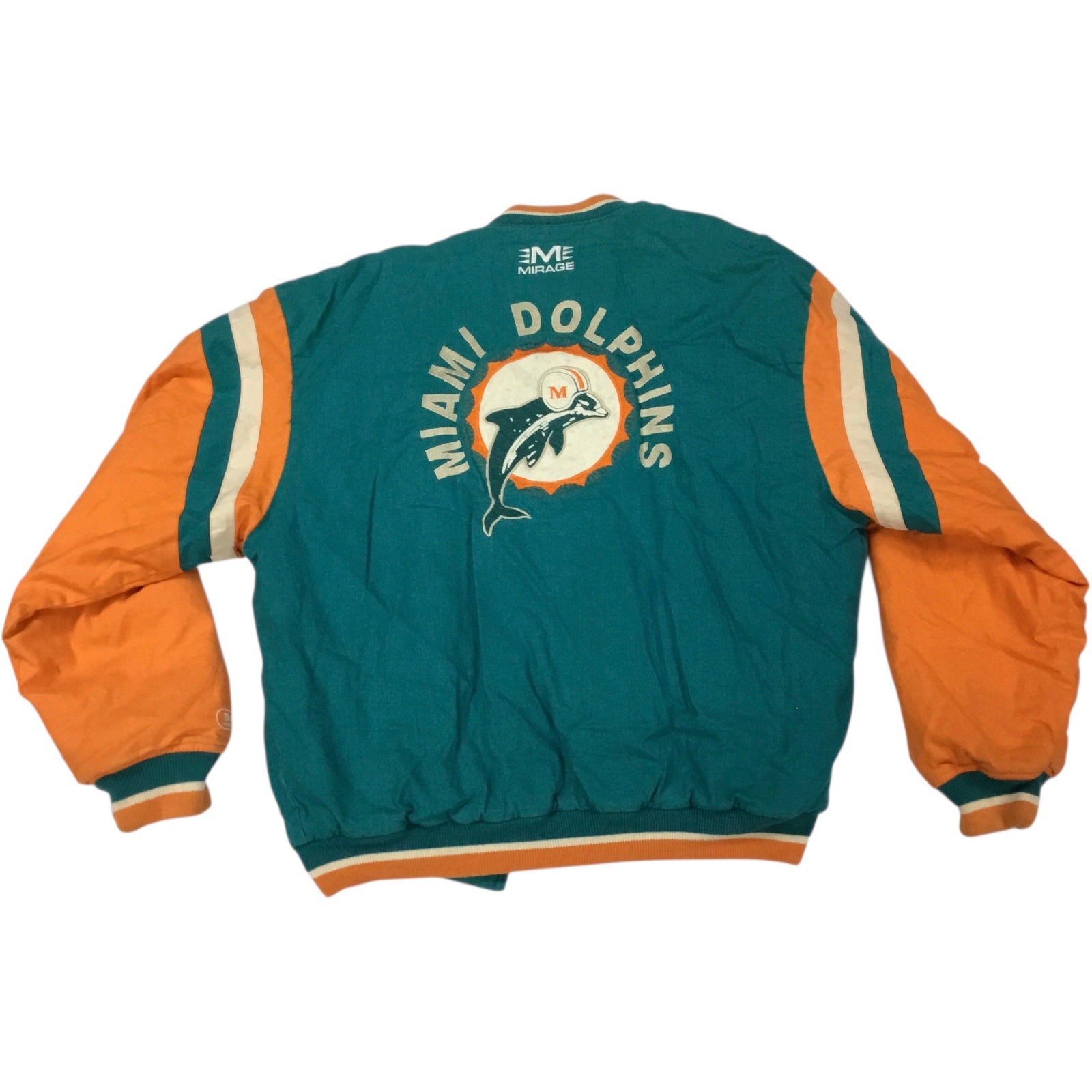 Mirage Vintage Miami Dolphins Jacket (Size Large, Excellent Condition)