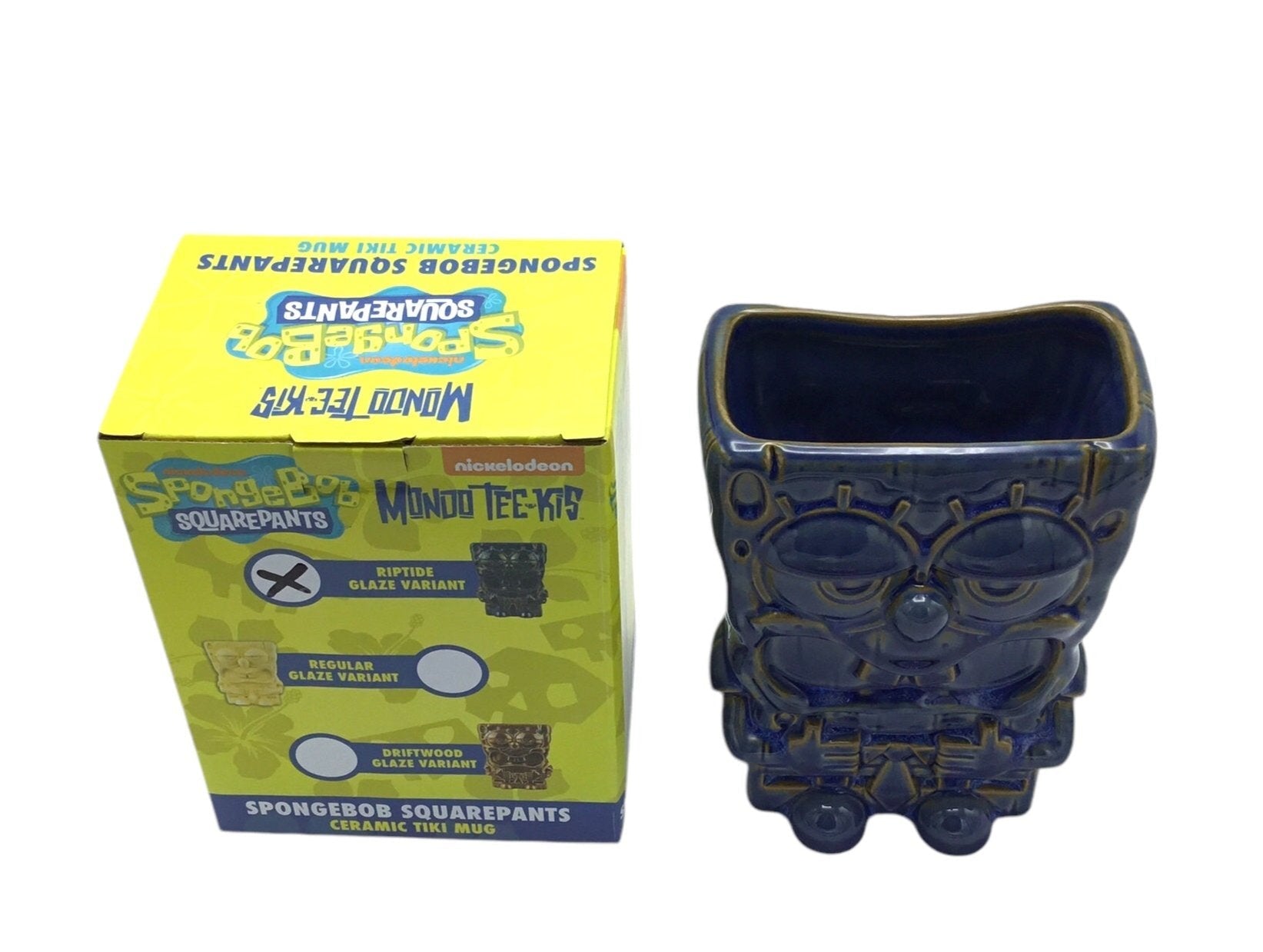 Mondo Nickelodeon Exclusive Spongebob Square pants Tiki Mug Driftwood Glaze