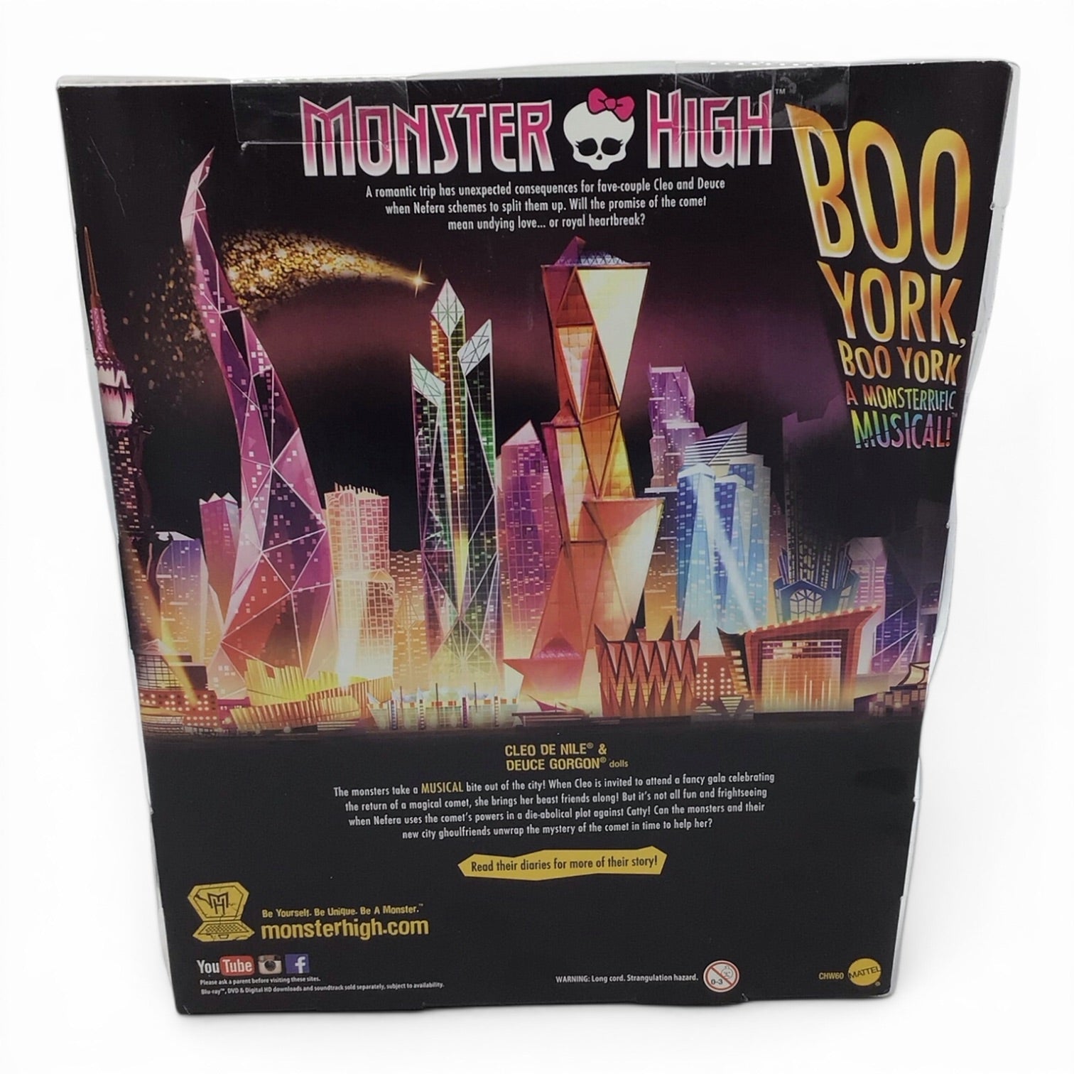 Monster High Boo York Cleo De Nile & Deuce Gorgon - New In Box (2014)