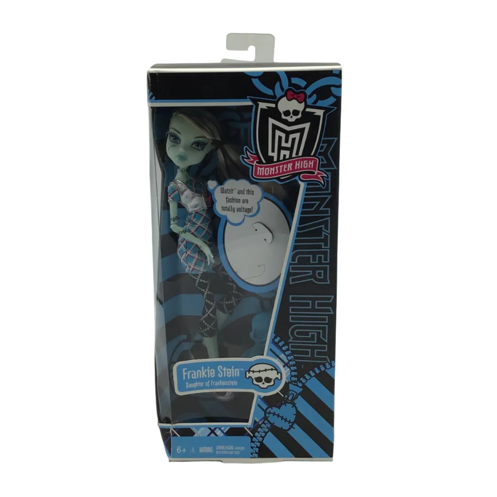 Monster High Frankie Stein w/ Watzit Keychain (2010) - New in Box