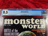 Monster World #1- CGC 8.5- Warren Publishing