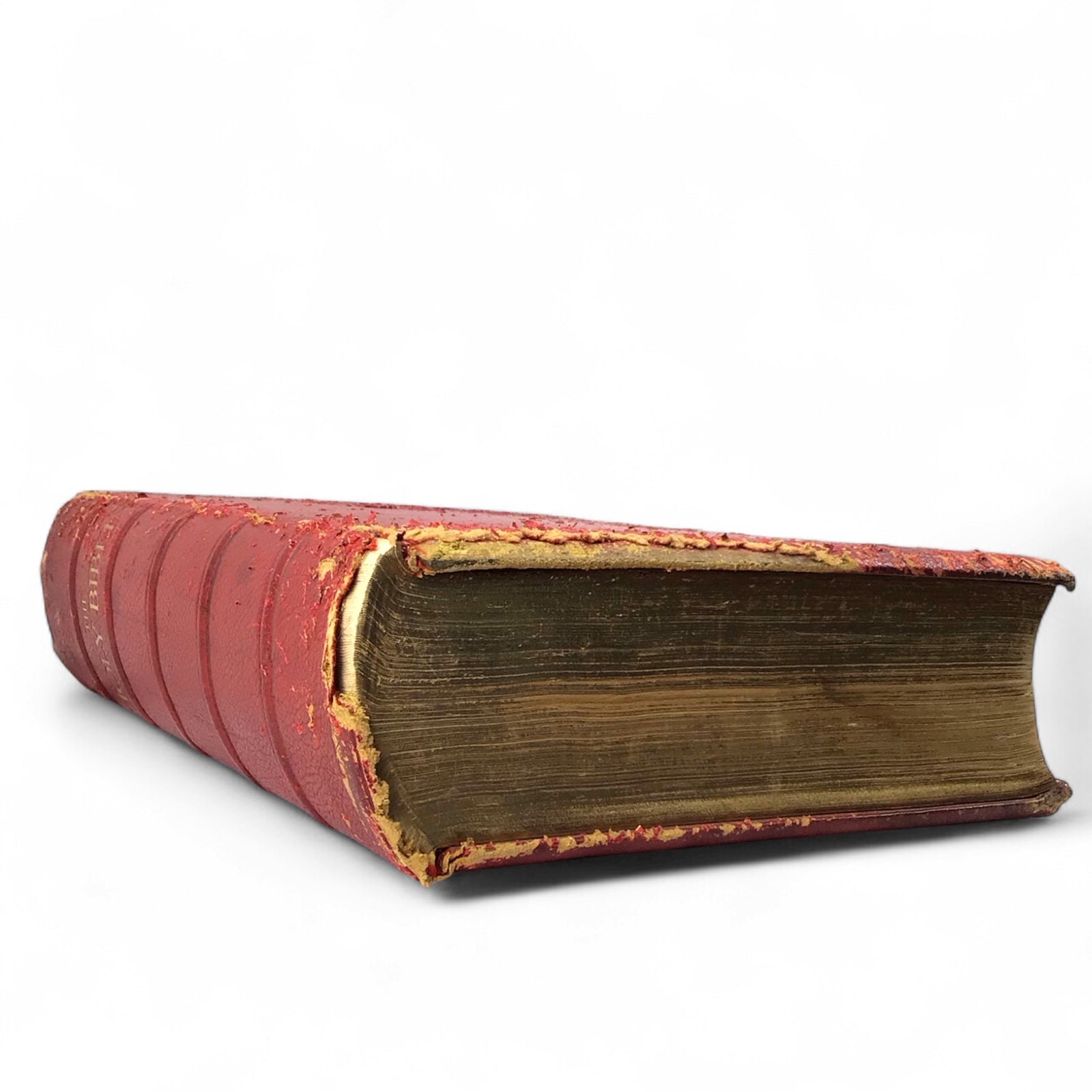 Monumental 1935 King James Oxford Lectern Bible Bruce Rogers Red Goatskin
