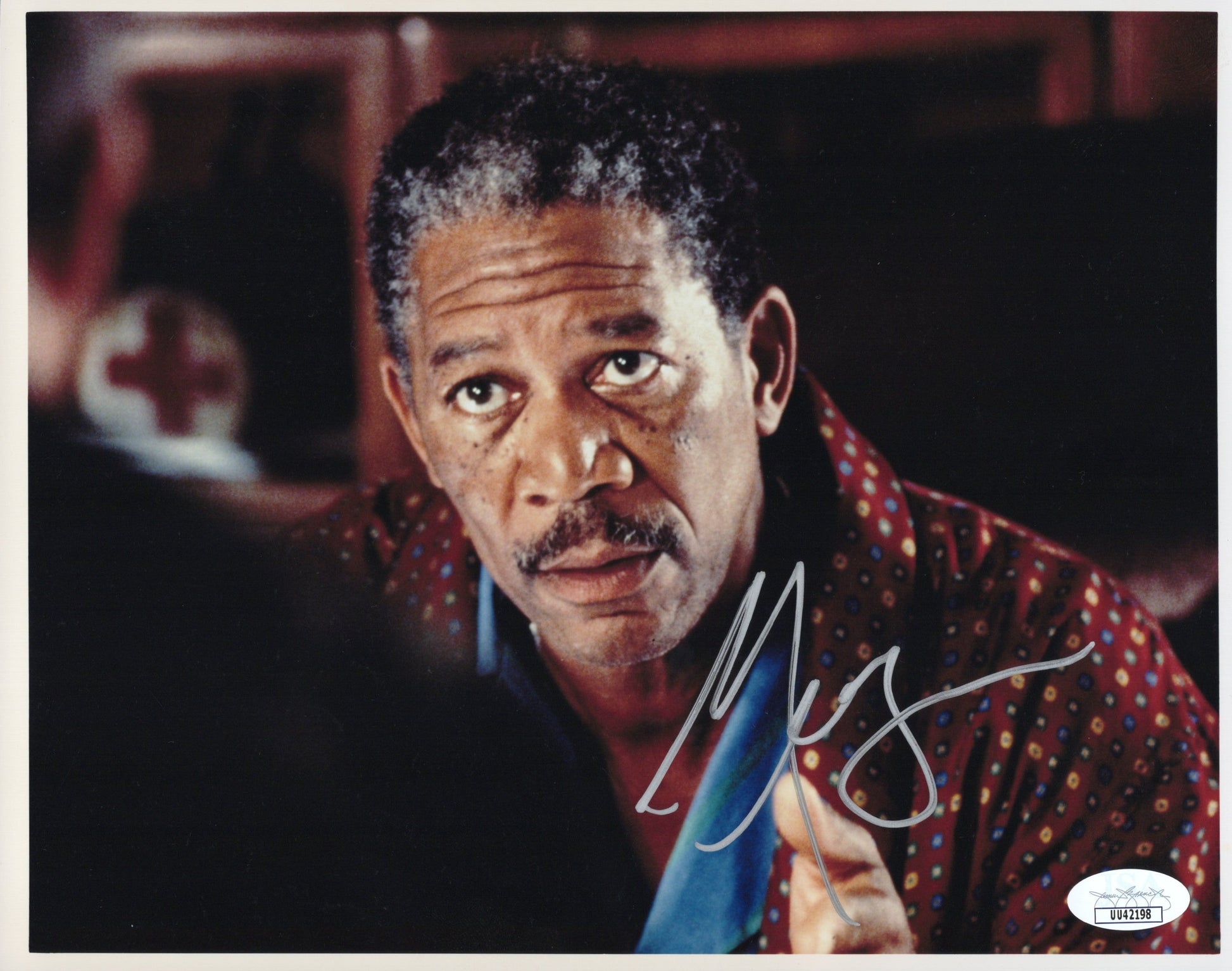 Morgan Freeman Signed Photo 8x10, JSA and PSA Letter Double Certified Authentic UU42198