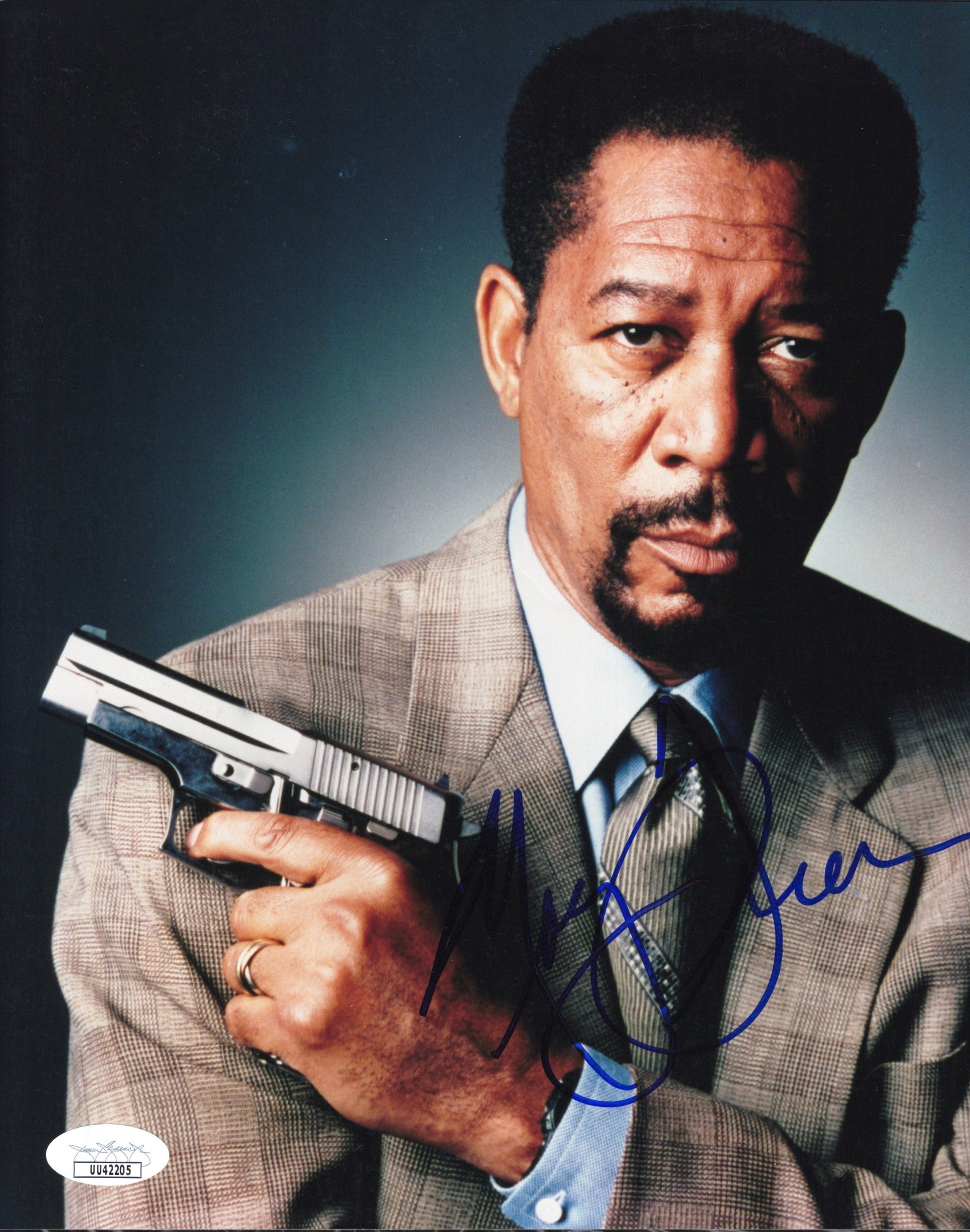 Morgan Freeman Signed Photo 8x10 Kiss the Girls JSA & PSA Letter Certified