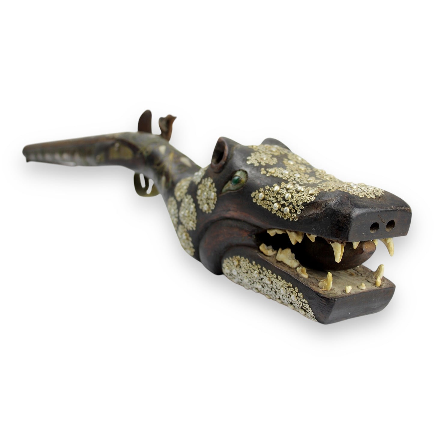 Morocco Flintlock Rifle Highly Decorated with Inlaid Mother of Pearl 17th-18thC