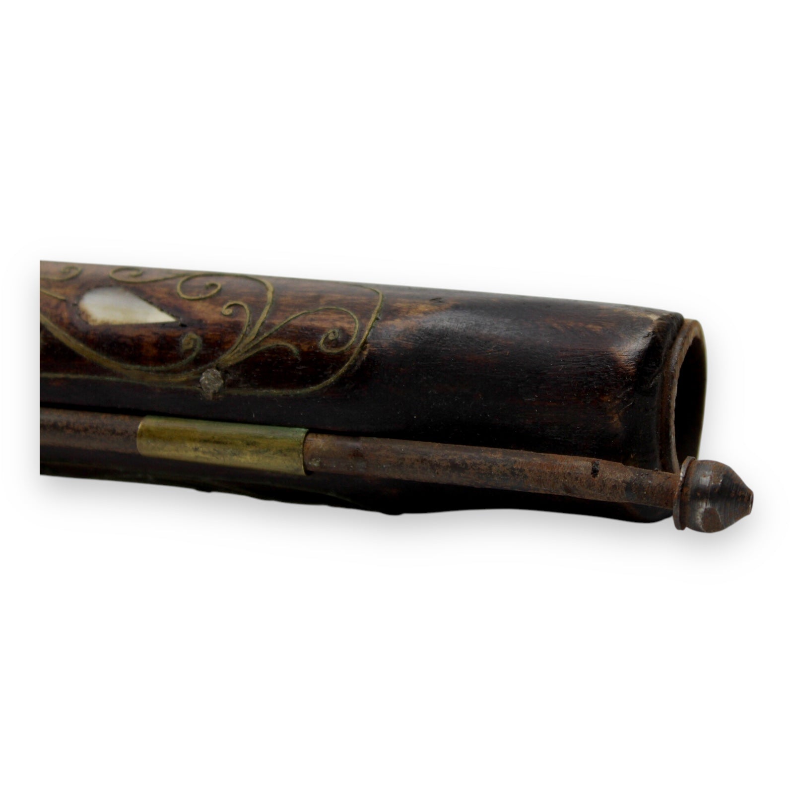 Morocco Flintlock Rifle Highly Decorated with Inlaid Mother of Pearl 17th-18thC