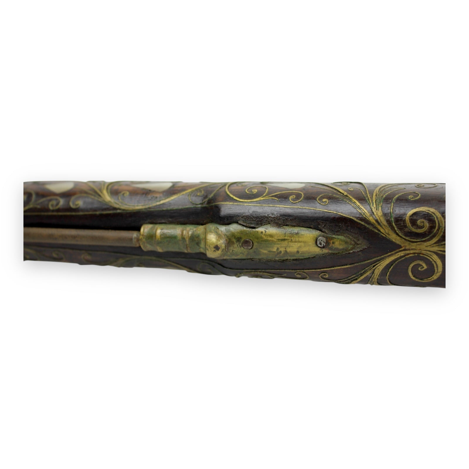 Morocco Flintlock Rifle Highly Decorated with Inlaid Mother of Pearl 17th-18thC