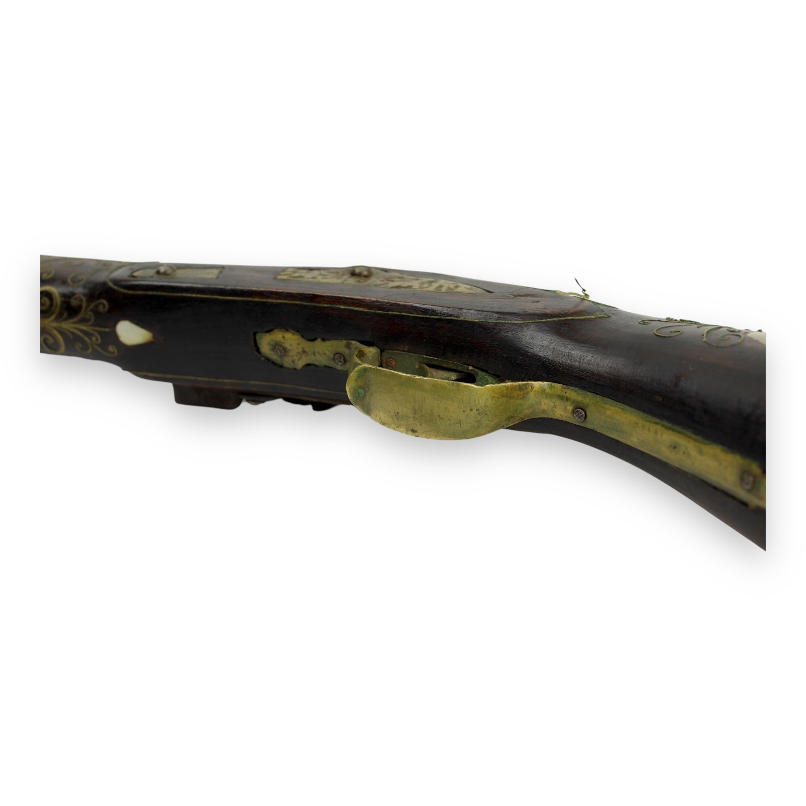 Morocco Flintlock Rifle Highly Decorated with Inlaid Mother of Pearl 17th-18thC