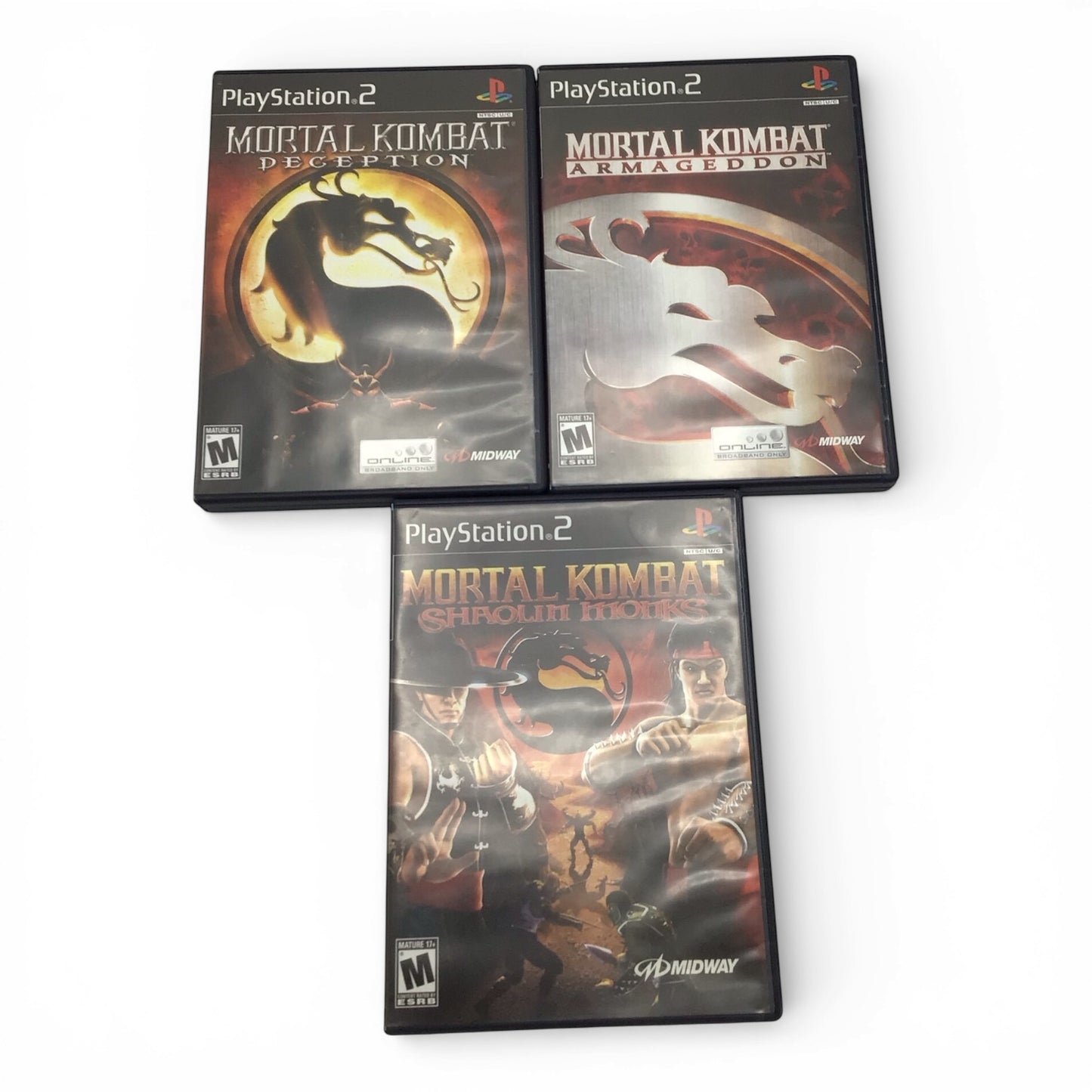 Mortal Kombat Collection PlayStation 2 - Deception, Armageddon, Shaolin Monks