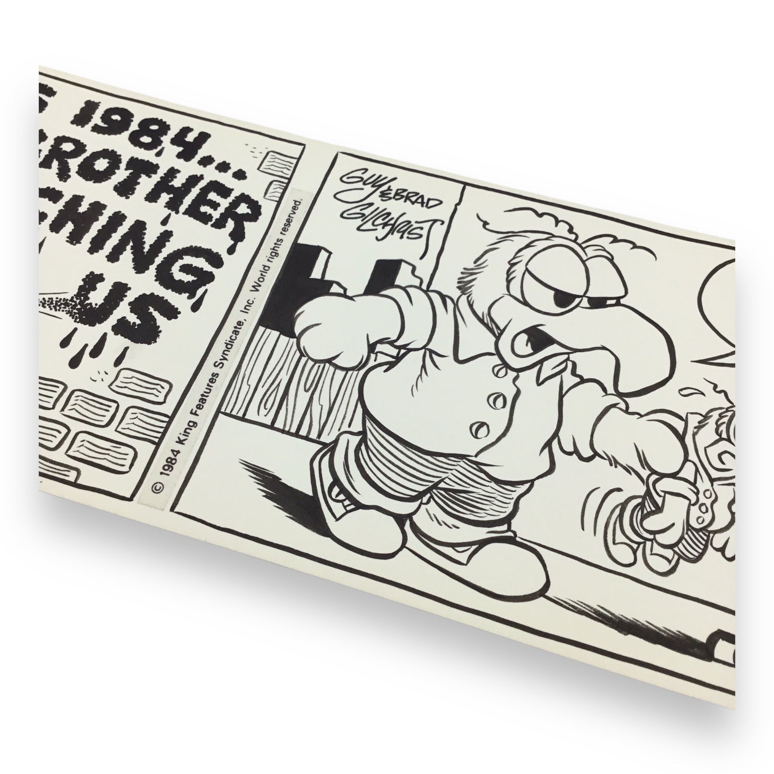 Muppets Original "Big Brother" Daily Comic Strip by Guy & Brad Gilchrist - April 27th, 1984