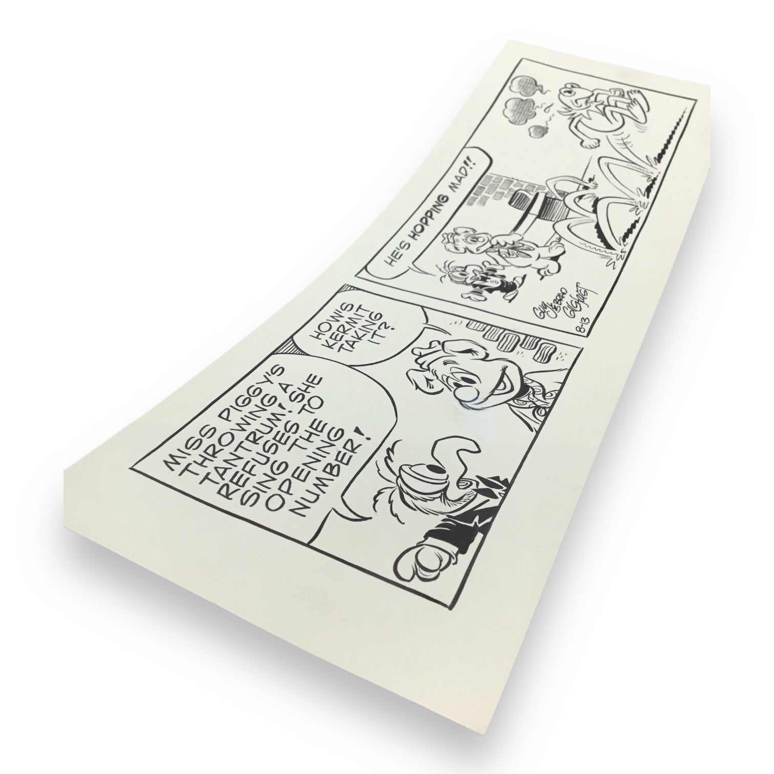 Muppets Original "Hopping Mad" Daily Comic Strip by Guy & Brad Gilchrist - Aug. 13th, 1985