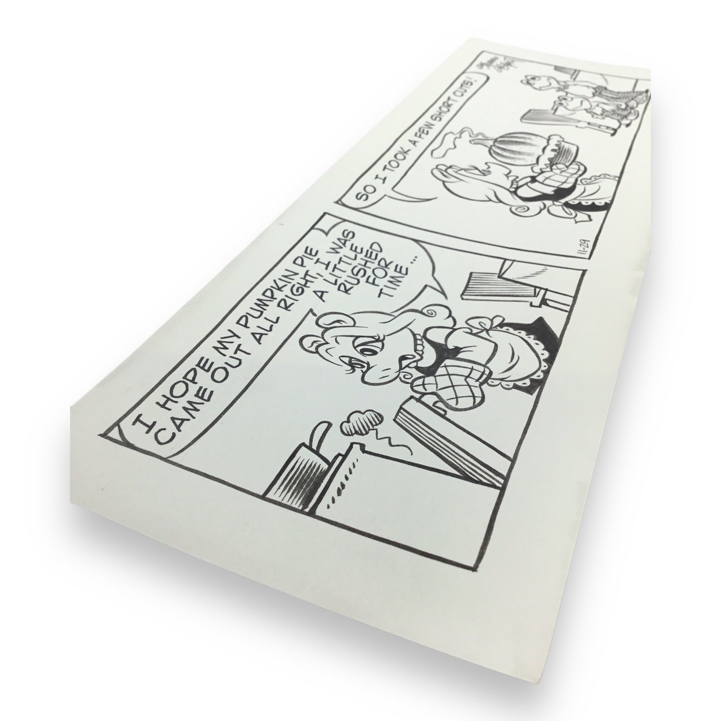 Muppets Original "Pumpkin Pie" Daily Comic Strip by Guy & Brad Gilchrist - Nov. 29th, 1985
