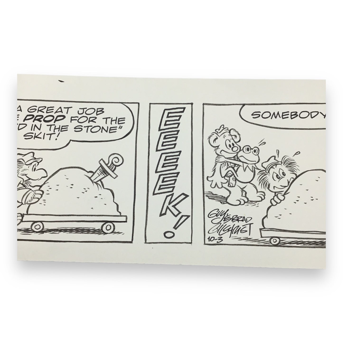 Muppets Original "The Prop" Daily Comic Strip by Guy & Brad Gilchrist - Oct. 3rd, 1985