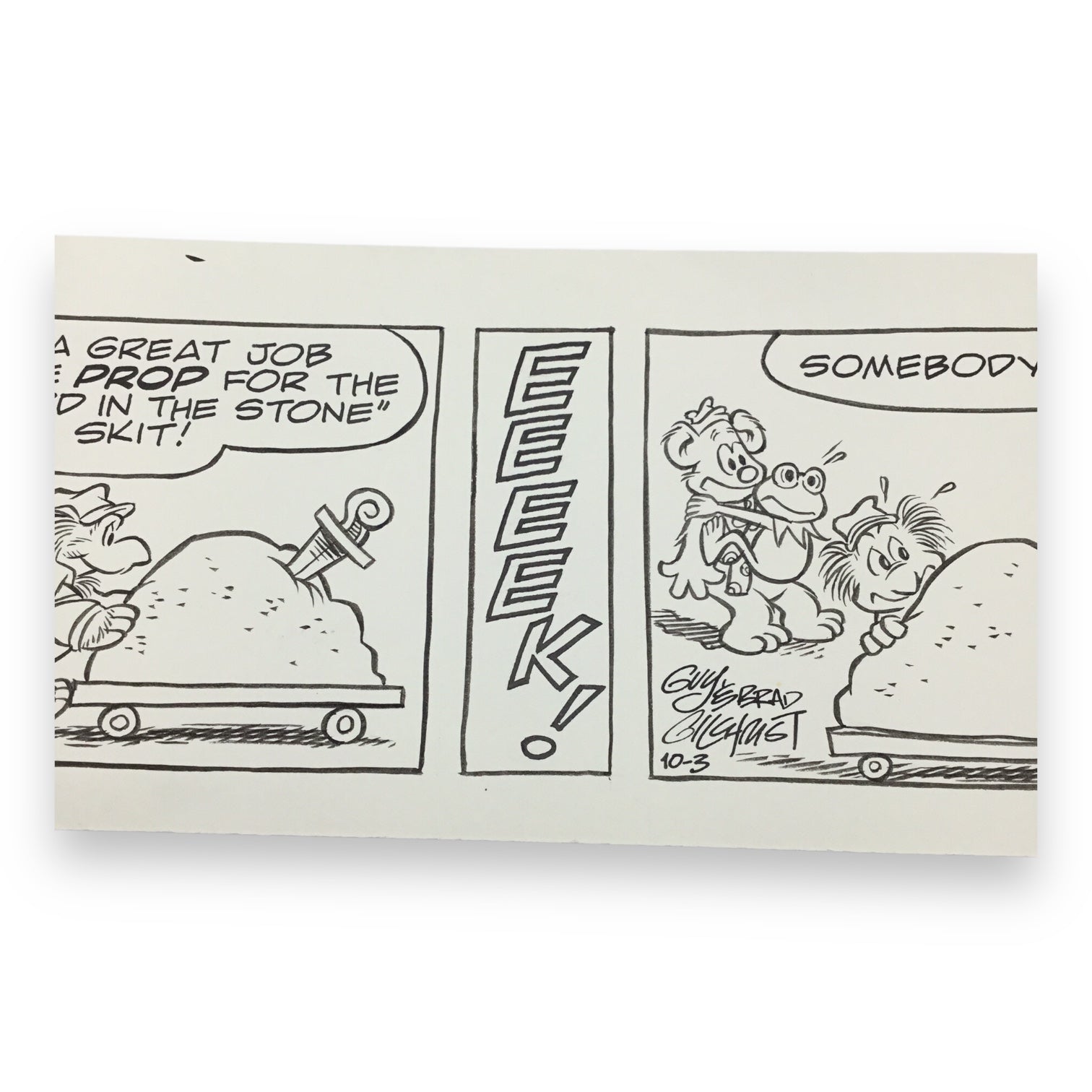Muppets Original "The Prop" Daily Comic Strip by Guy & Brad Gilchrist - Oct. 3rd, 1985