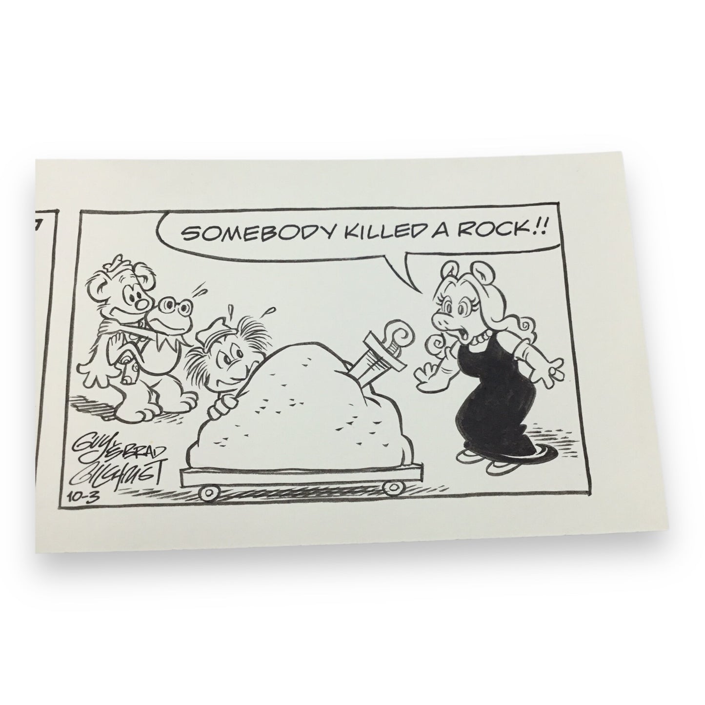 Muppets Original "The Prop" Daily Comic Strip by Guy & Brad Gilchrist - Oct. 3rd, 1985