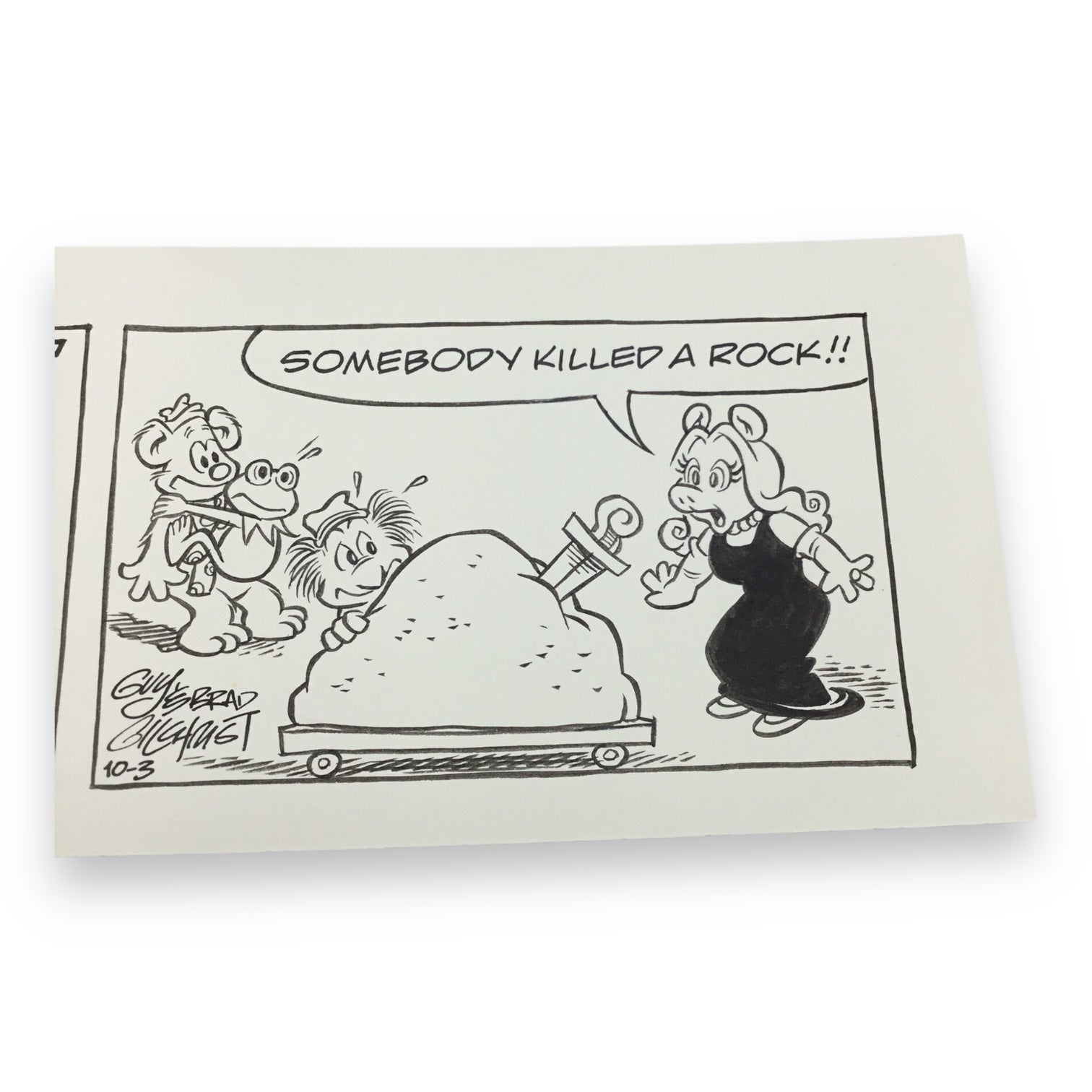 Muppets Original "The Prop" Daily Comic Strip by Guy & Brad Gilchrist - Oct. 3rd, 1985