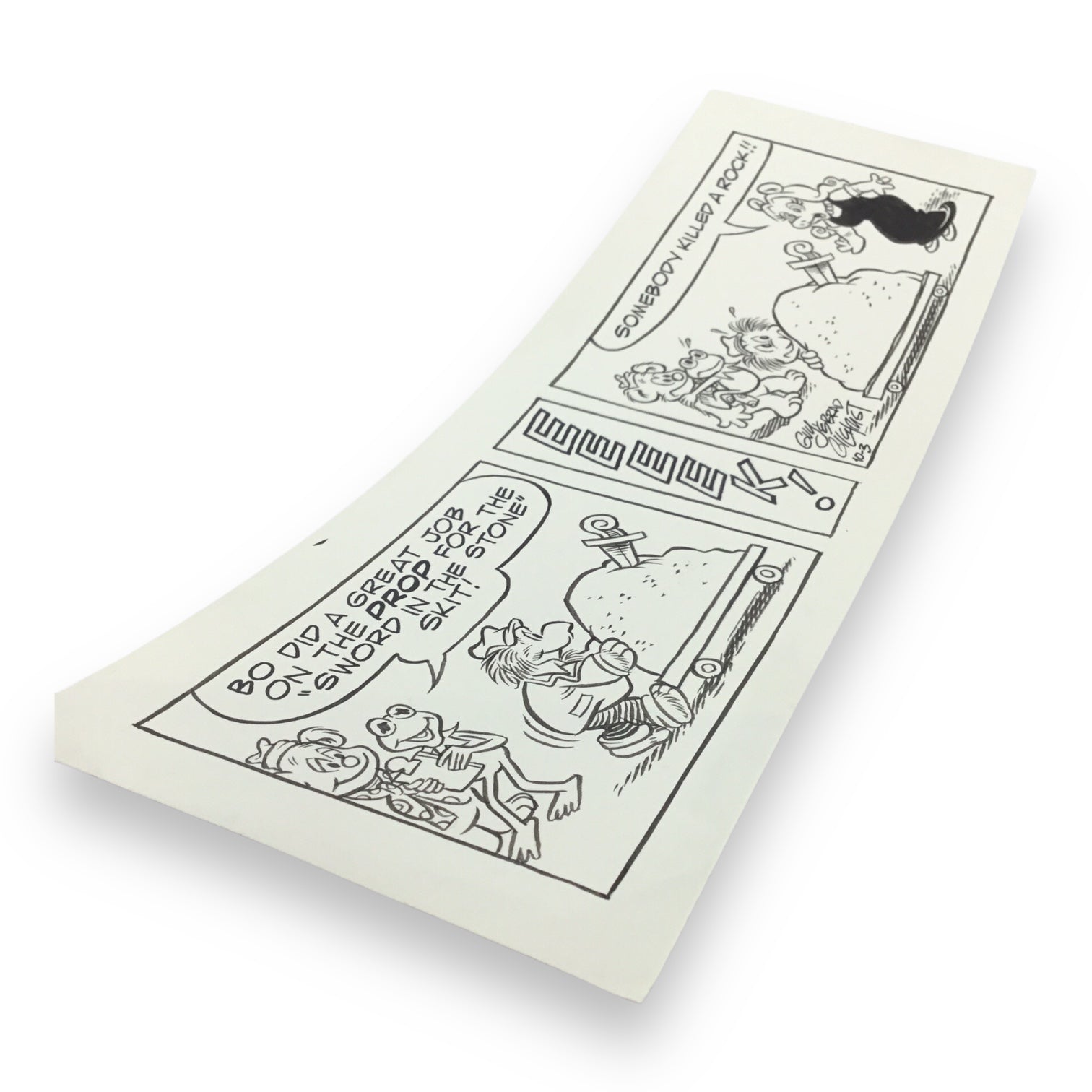 Muppets Original "The Prop" Daily Comic Strip by Guy & Brad Gilchrist - Oct. 3rd, 1985