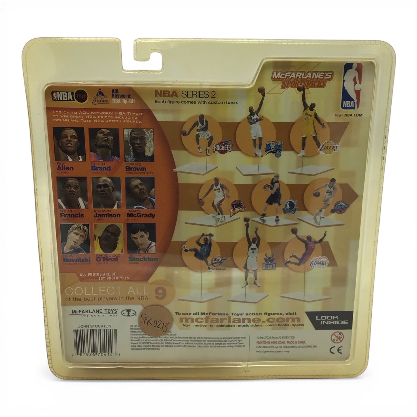 NBA John Stockton Series 2 Basketball Figure - McFarlane Sports Picks 2002