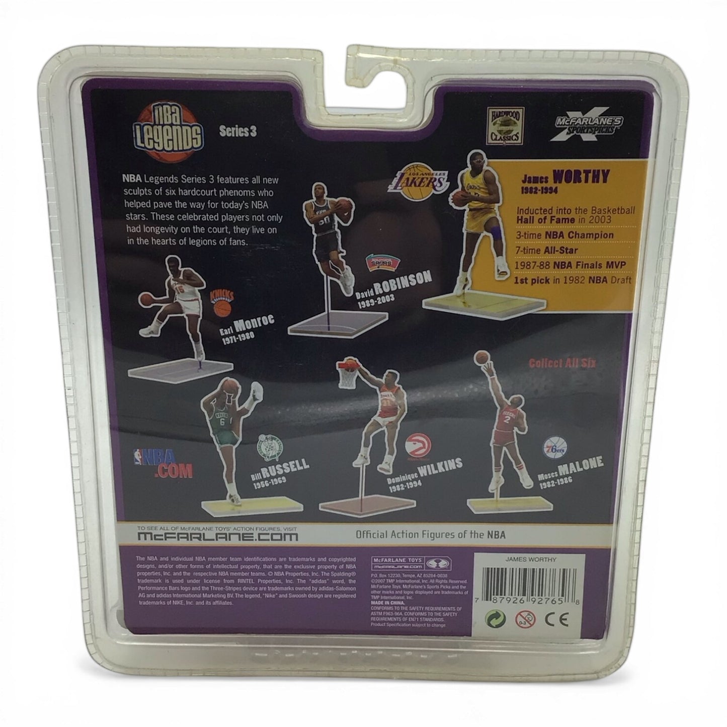 NBA Legends LA Lakers James Worthy Figure - McFarlane's Sports Picks 2007