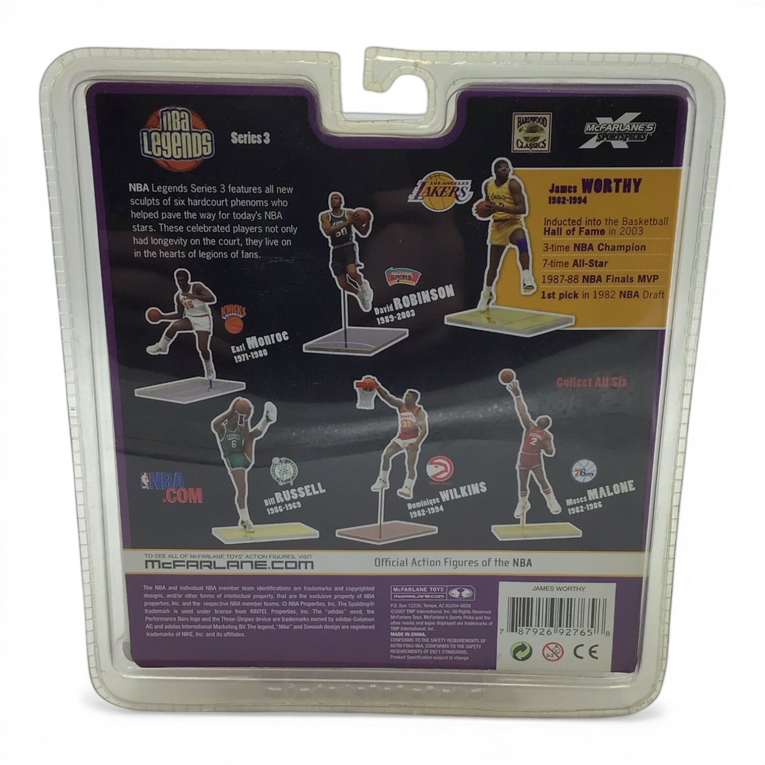 NBA Legends LA Lakers James Worthy Figure - McFarlane's Sports Picks 2007