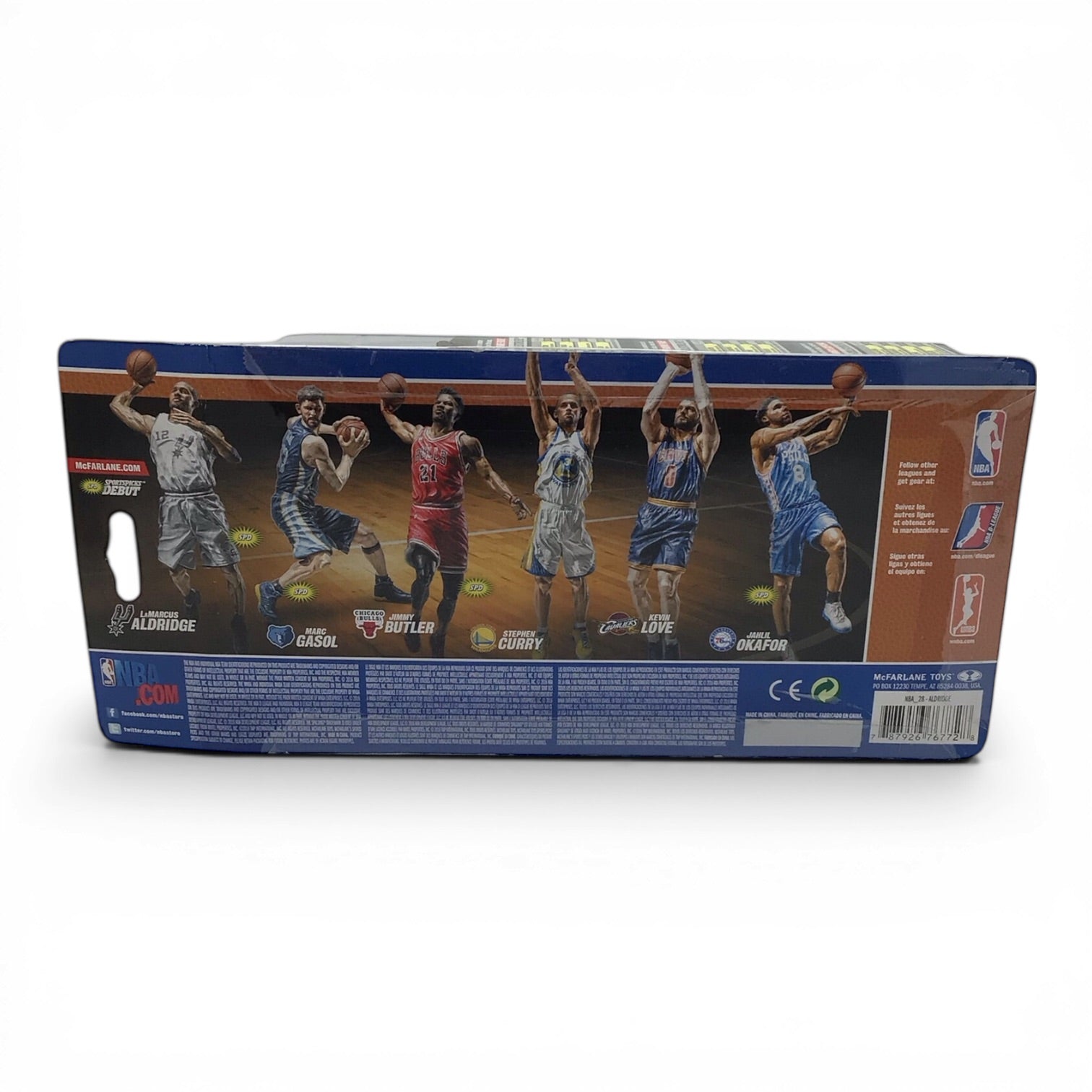 NBA Spurs LaMarcus Aldridge Silver Jersey Series 28 - McFarlane Toys 2016