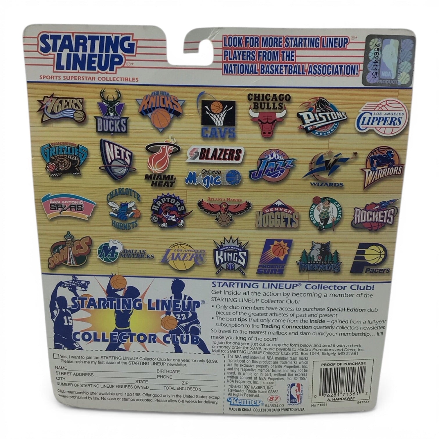NBA Starting Lineup 1997 Edition - Anfernee Hardaway Figure & Card