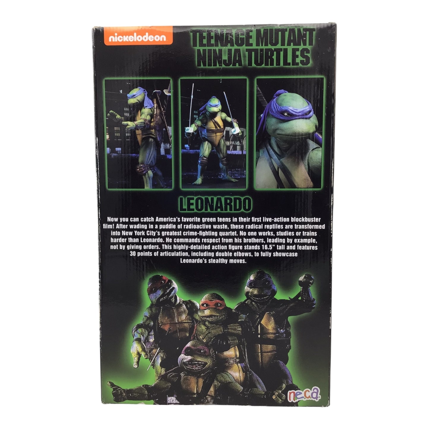 NECA Giant-Sized Teenage Mutant Ninja Turtles Movie Leonardo Figure – Sealed in Box