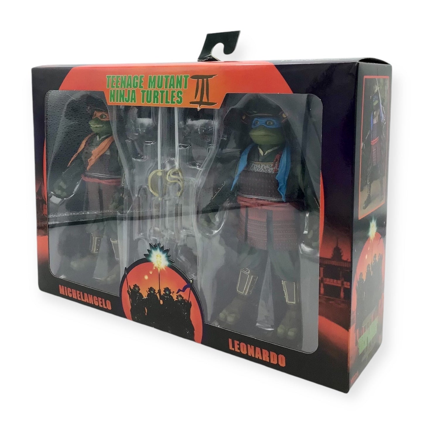 NECA Teenage Mutant Ninja Turtles III Michelangelo & Leonardo 2 Pack Set - 2023