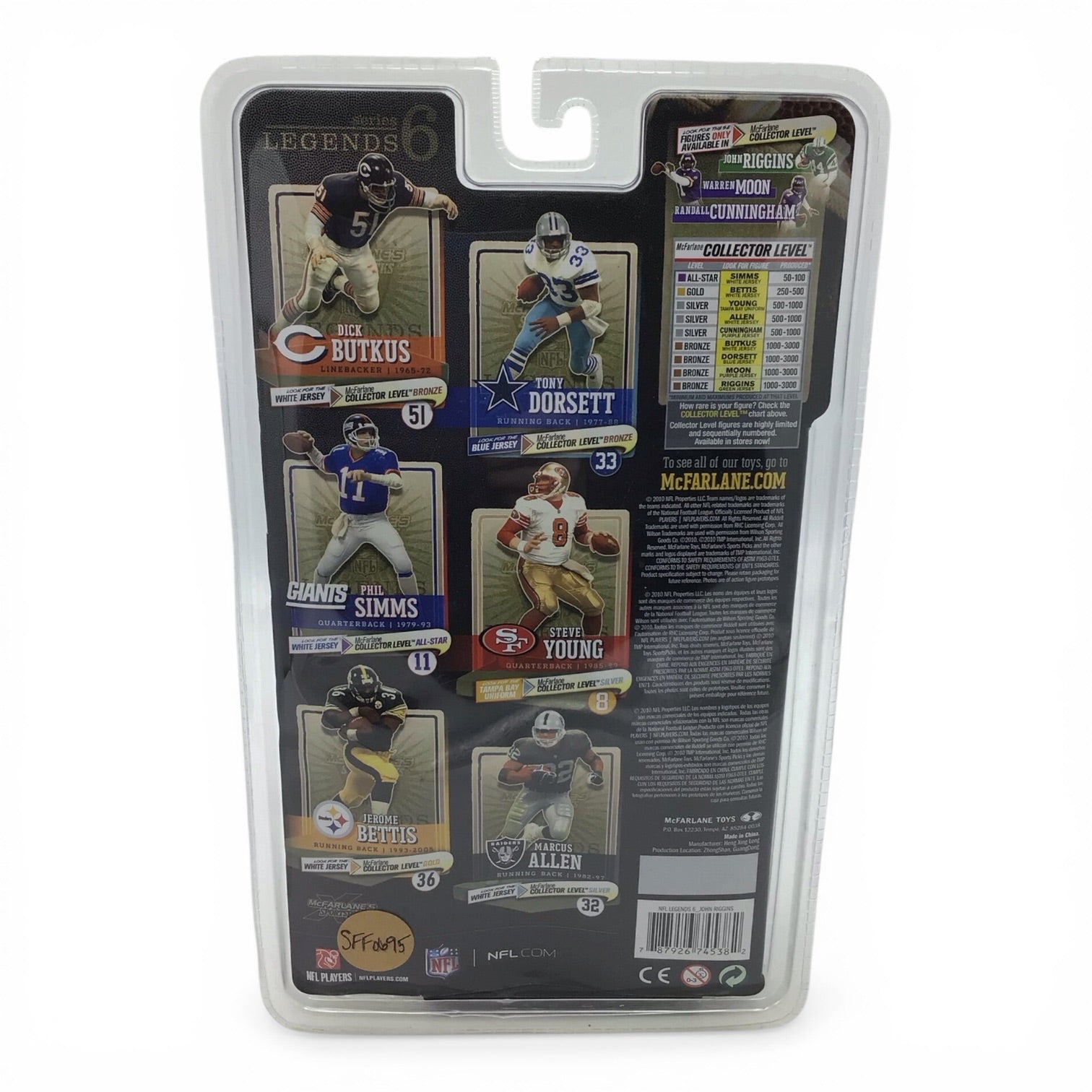 NFL Legends Series 6 John Riggins Football Figure - McFarlane's Sports Picks 2010