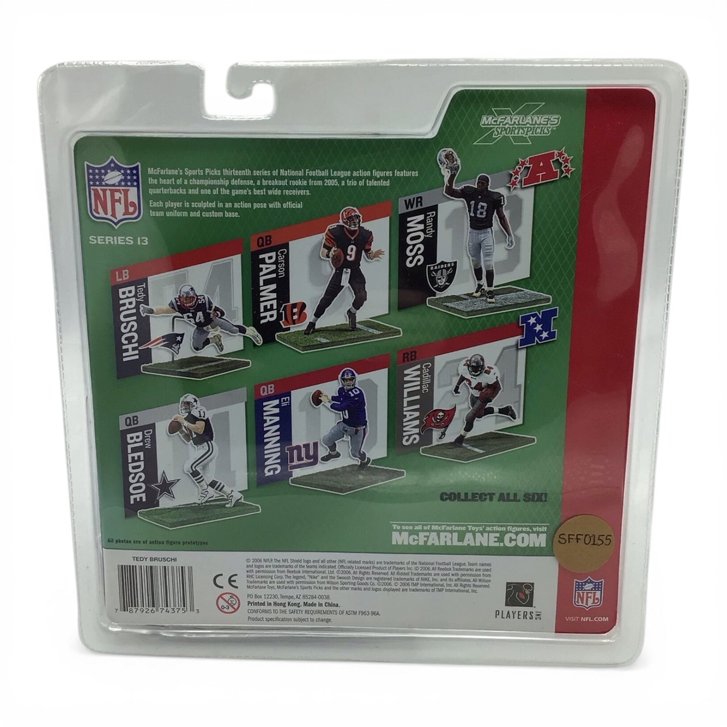 NFL Patriots Tedy Bruschi Football Figure - McFarlane's Sports Picks 2006