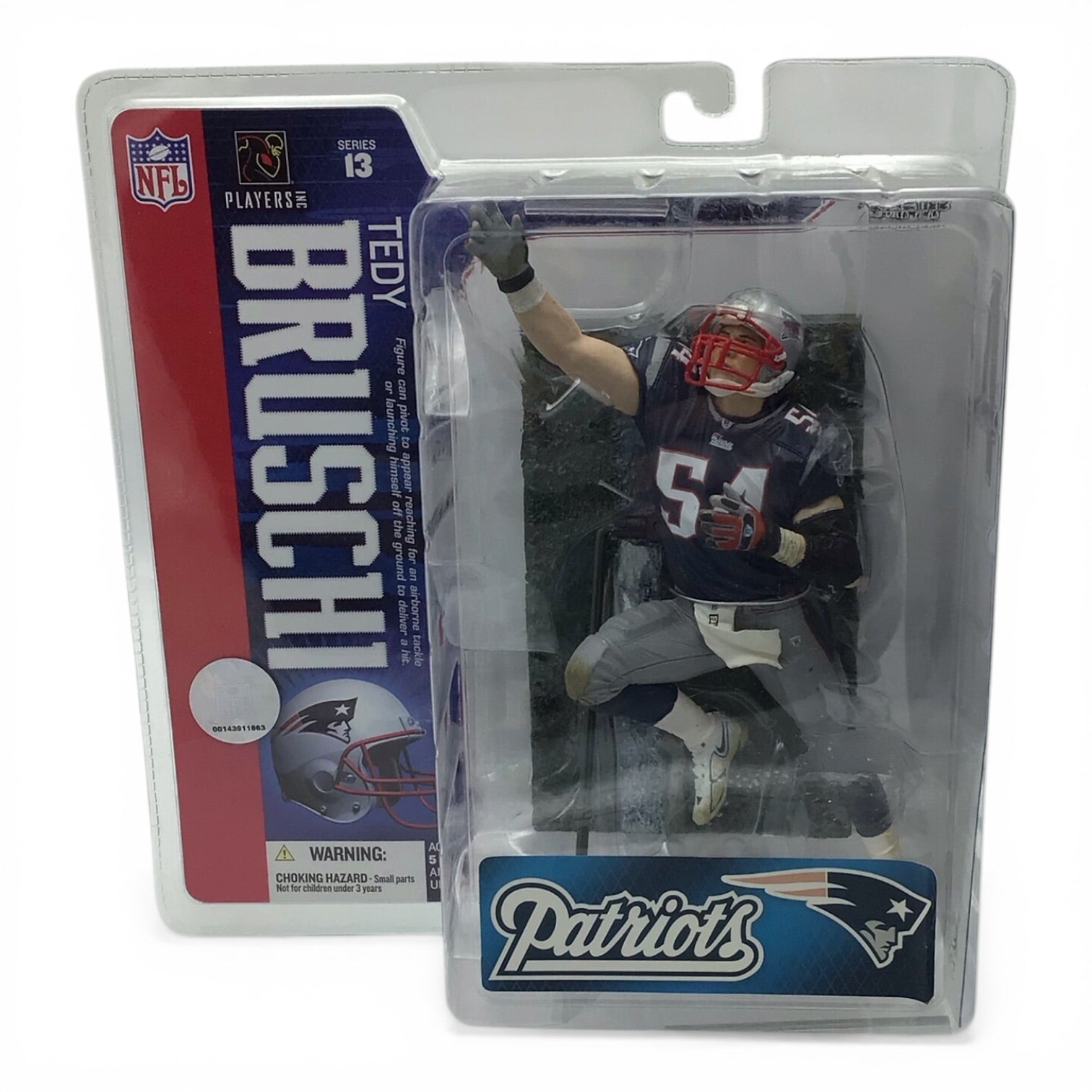 NFL Patriots Tedy Bruschi Football Figure - McFarlane's Sports Picks 2006