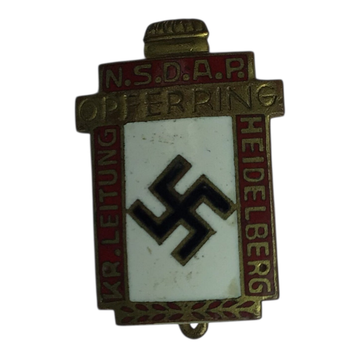 NSDAP Opferring Kreis Leitung Heidelberg Freiheitsbund Badge