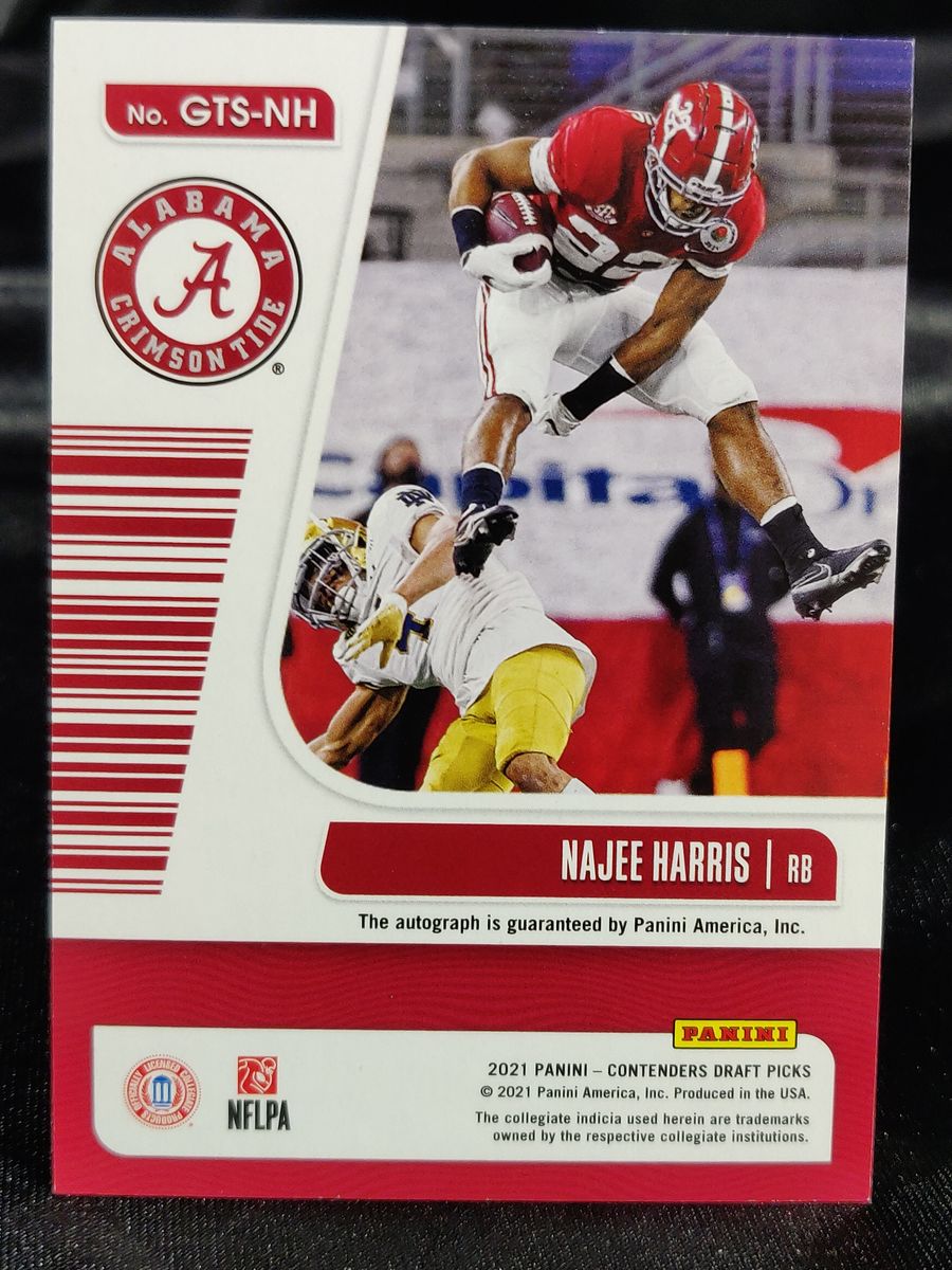 Najee Harris 21/25 Autograph Panini Contenders Draft Pick Game Day Ticket –  Collectors Crossroads