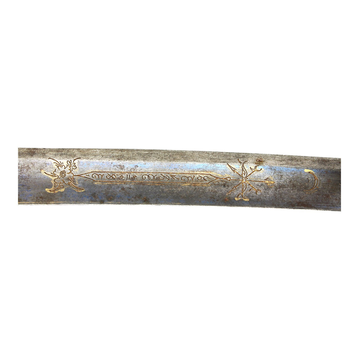 Napoleonic Cavalry Sword c.1805 with Turk’s Head, Brass Scabbard & FWKD Mark