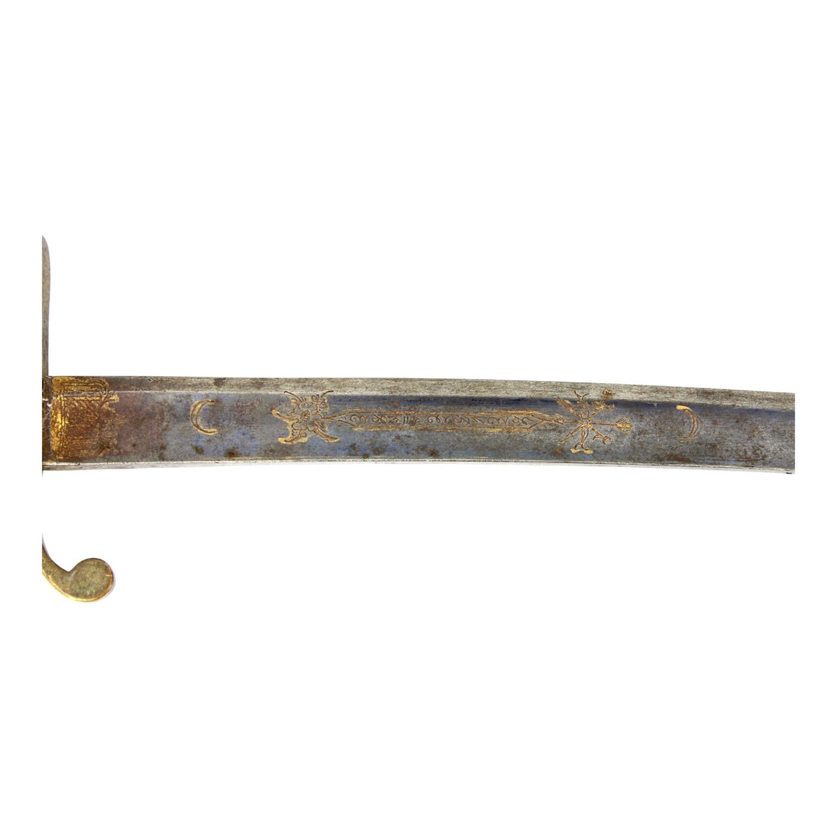 Napoleonic Cavalry Sword c.1805 with Turk’s Head, Brass Scabbard & FWKD Mark