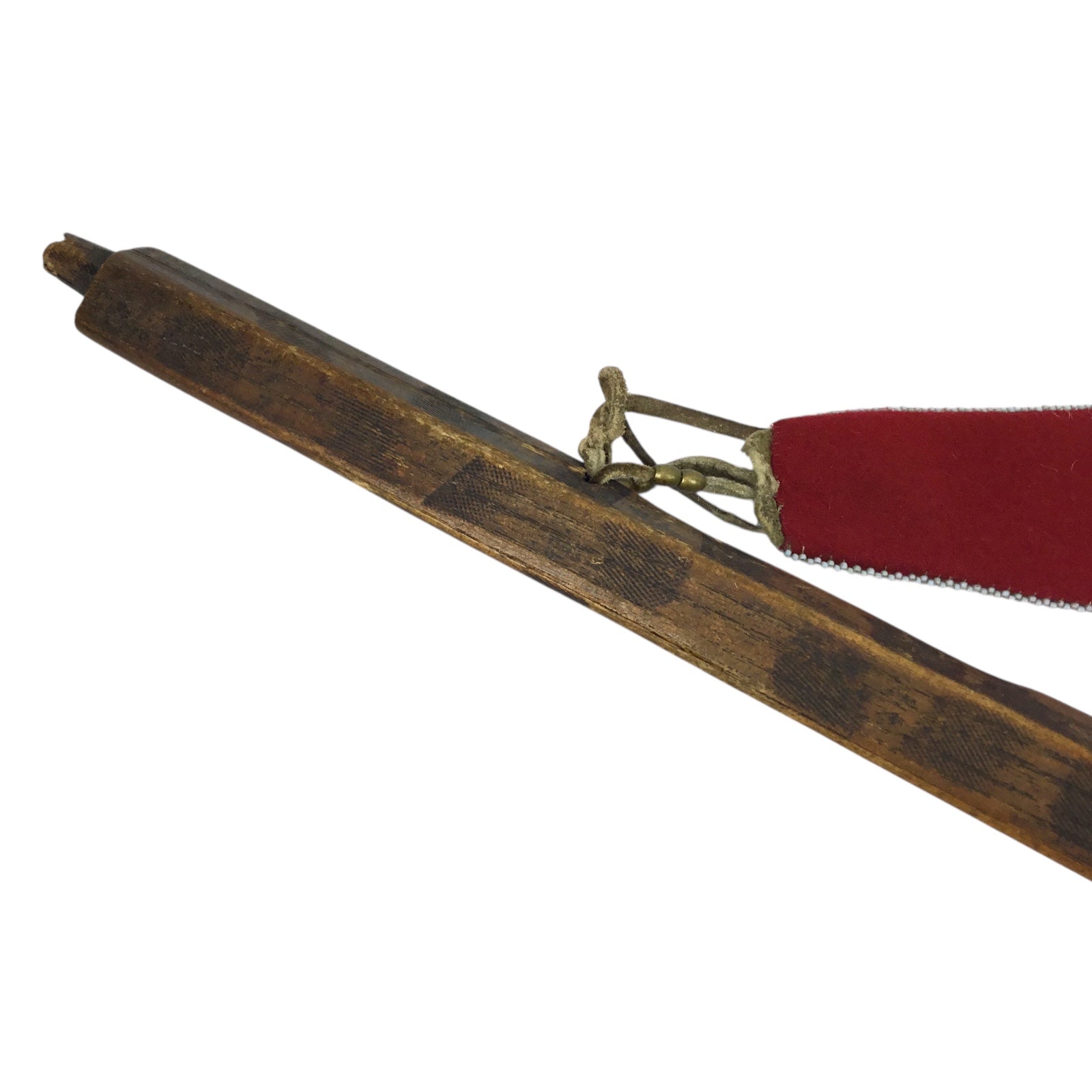 Native American Trade Peace Pipe Tomahawk with Gun Barrel Bowl and Beaded Fringe