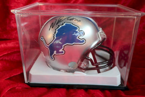 Ndamukong Suh Lions Autographed Certified Authentic Football Mini Helmet