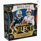 New 2023 Panini Select NFL Football Mega Box Black & Red Prizm Factory Sealed